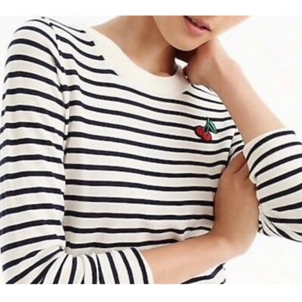 Gorgeous J. Crew 100% Merino Wool Striped Sweater